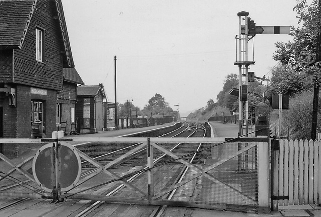 Bexhill Central Station
Junction of Sea Road and Station Road on 30th August 1962. 
© Ben Brooksbank (CC-by-SA/2.0)
