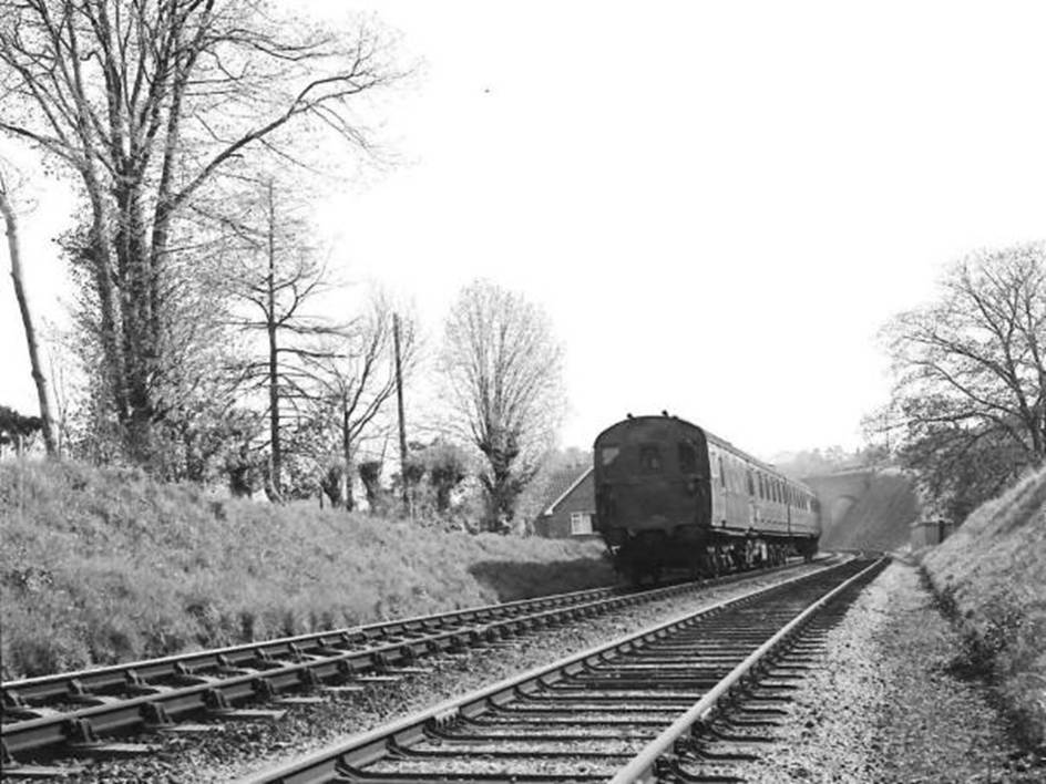 2H 1121 to Southampton Central climbing from Alton August 1965 copyright BloodandCustard web.jpg