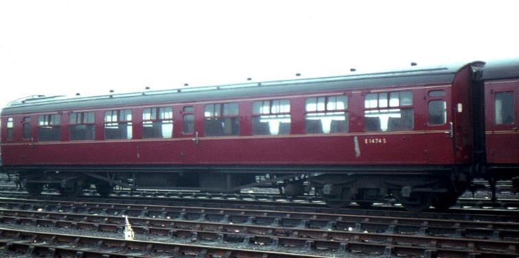 Bulleid Second Open E1474S at Cambridge 10th December 1966.
 M. Rhodes (Mike King collection)
