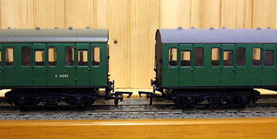 BloodandCustard BR(S) Mk1 Non-corridor Stock Southern Region Southern Suburban Replica Railways 4mm model Bill Bedford couplings