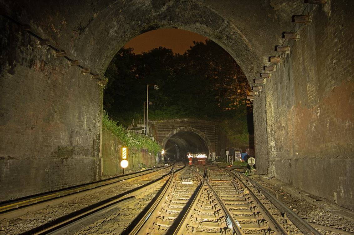 www.BloodandCustard.com

South-end portal from the Down Crystal Palace line (station platform 2).
 Adrian Backshall
