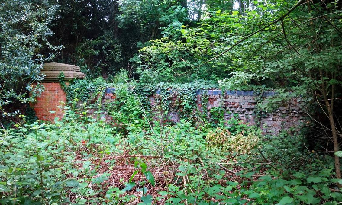 https://www.bloodandcustard.com/BR-Tunnels-MarkBeech.html

The overgrown parapet between the part of the tunnel dug 
under the land and the short cut-and-cover section.
 Des Blenkinsopp (CC by SA/2.0)
