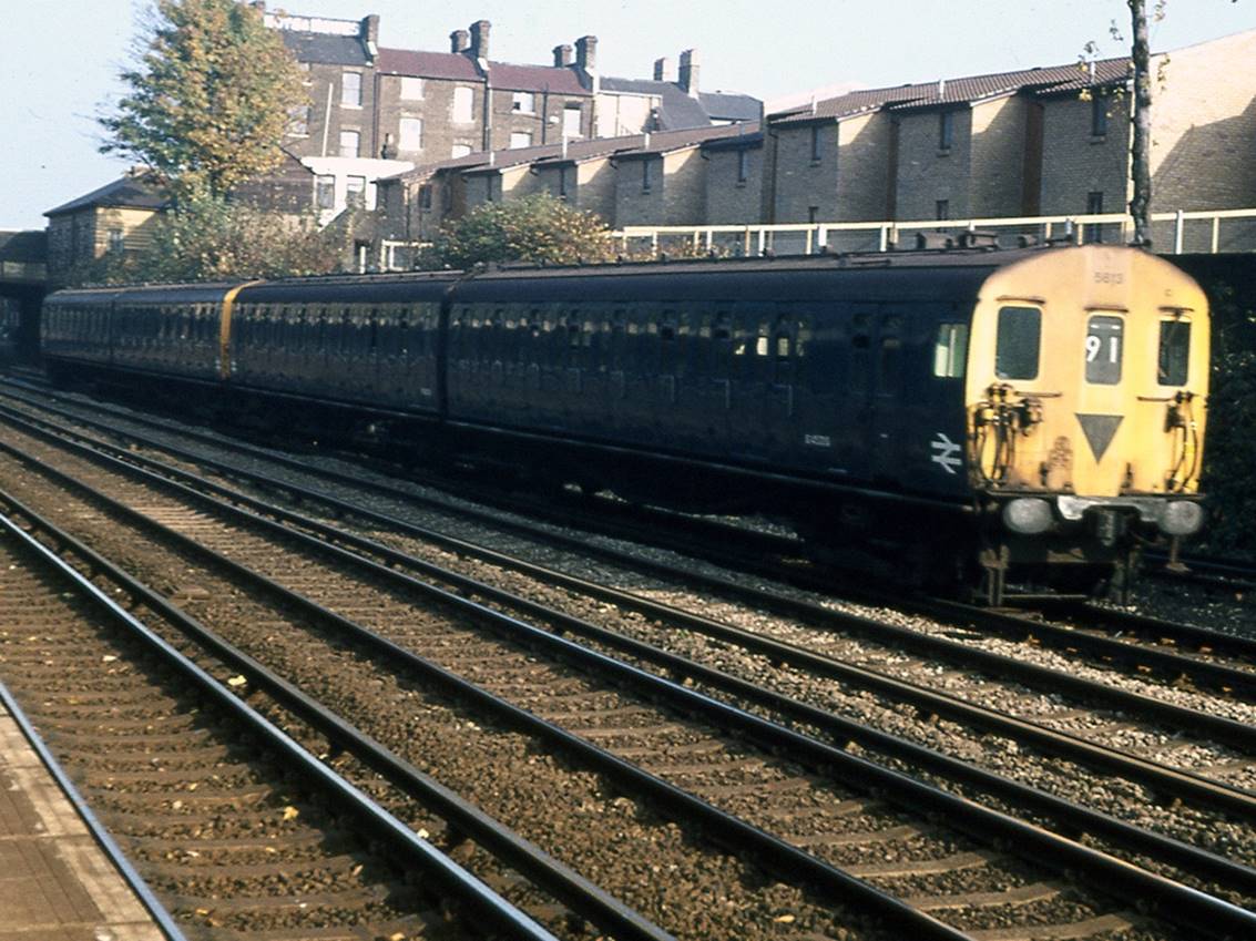 Now a 2 SAP, unit no.5613 (along with another) was photographed at Sydenham on 7th November 1978 on a London Bridge to Epsom Downs service (91). 
 Tony Watson
