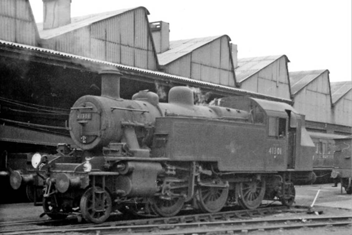 Outside the former SER Shed is one of many 'foreign' (LMS-design) locomotives employed by the SR during the 20-odd years after World War Two, No. 41301 (built March 1952, withdrawn September 1966). This one would be used mainly for empty stock work to Charing Cross etc.
 Ben Brooksbank (Geograph/CC-by-SA)
