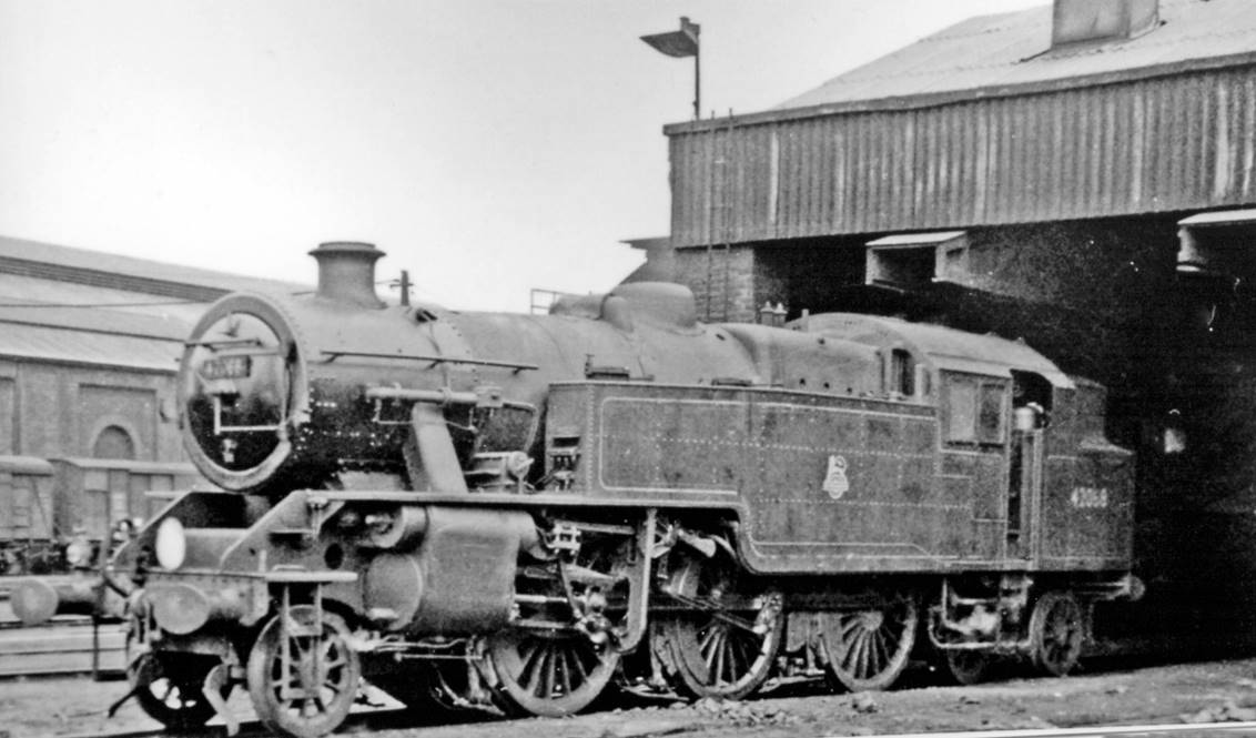 This LMS Fairburn was one of many acquired by the Southern Region after Nationalization to replace aging ex-LB&SCR locomotives on London suburban services; No. 42068 was built October 1950 and lasted until December 1963.
© Ben Brooksbank (CC-by-SA/2.0)
