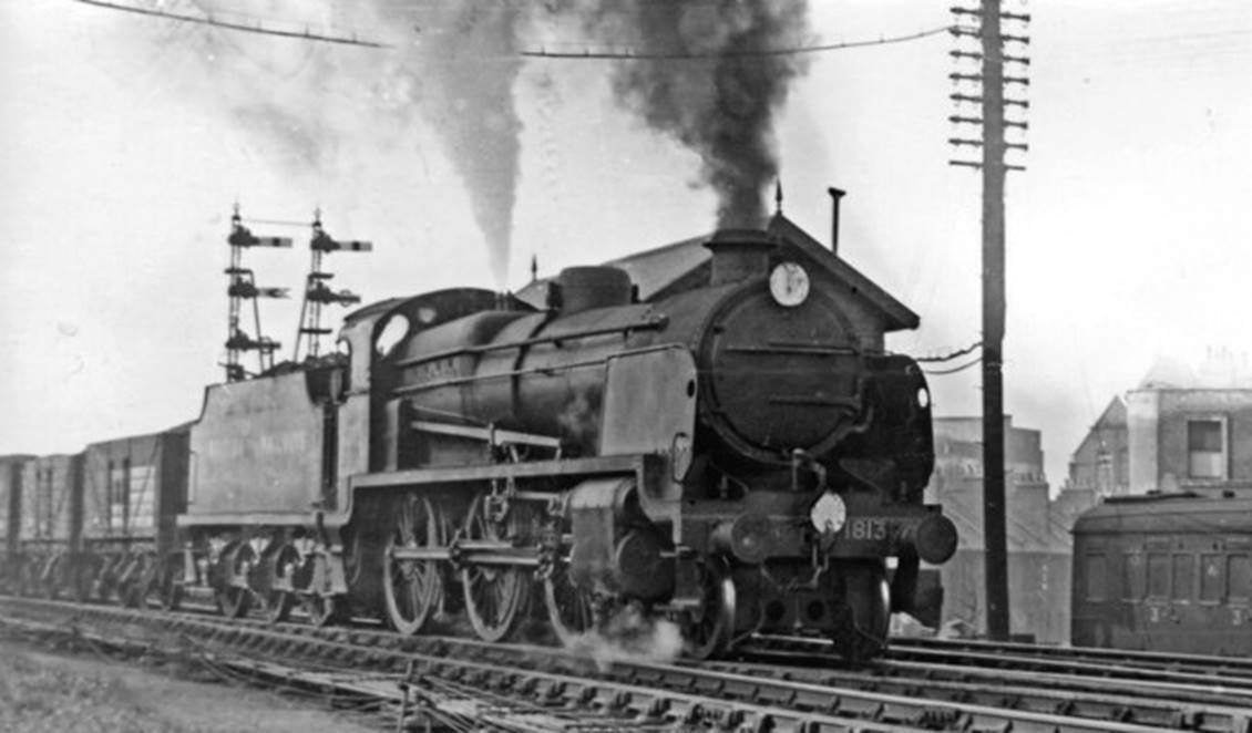 View north-east, no.77311 was another of the 900+ WD 2-8-0s built for the War Department and sent to Europe after the OVERLORD operation returning 2- 3 years after the Allies' victory. During the first few months after their return many worked briefly on the Southern.
© Ben Brooksbank (Geograph/CC-by-SA)

