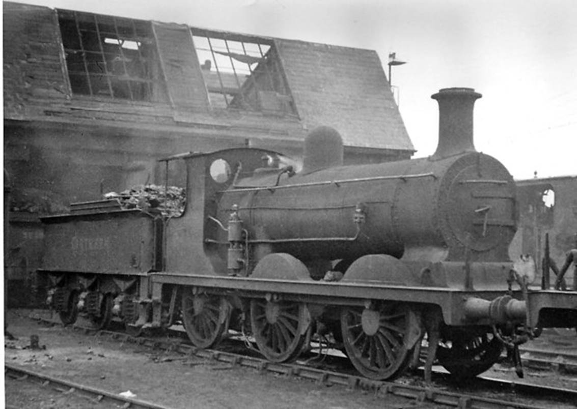 With SOUTHERN on its tender at Three Bridges on 11th December 1948, no.2436 was almost the last LB&SC L. Billinton C2-class not rebuilt to C2X. Built May 1893 it was withdrawn as no.32436 in January 1950.
 Ben Brooksbank (Geograph/CC-by-SA)
