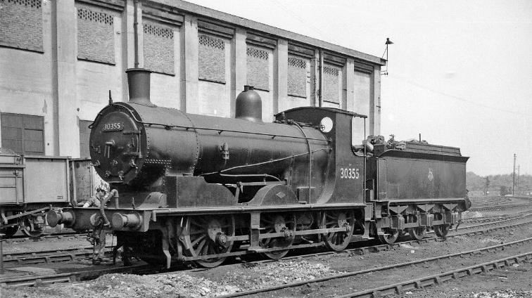 www.BloodandCustard.com
Photographed 11th May 1959, ex-LSWR Drummond '700' class no.30355 was built June 1897 and withdrawn February 1961.
 Ben Brooksbank (CC-by-SA/2.0)
